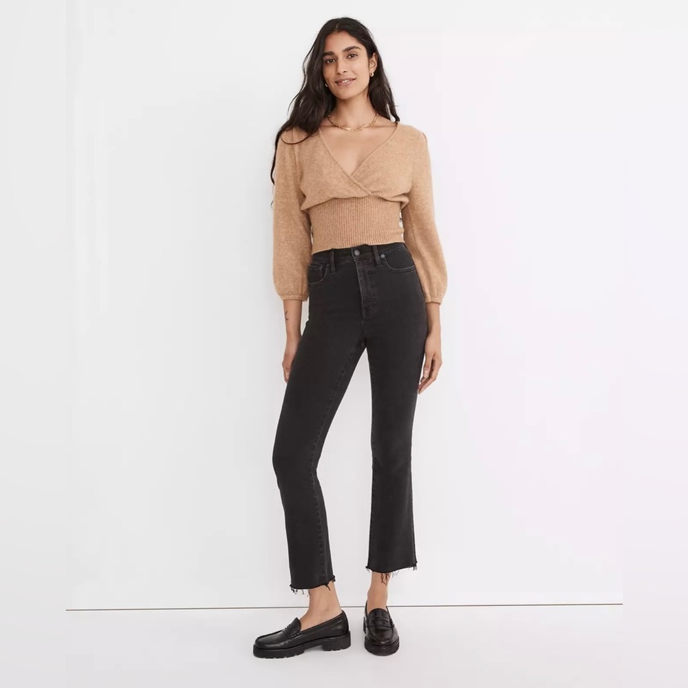 Madewell Cali Demi Boot Jean in Bayland Wash: Raw Hem Edition